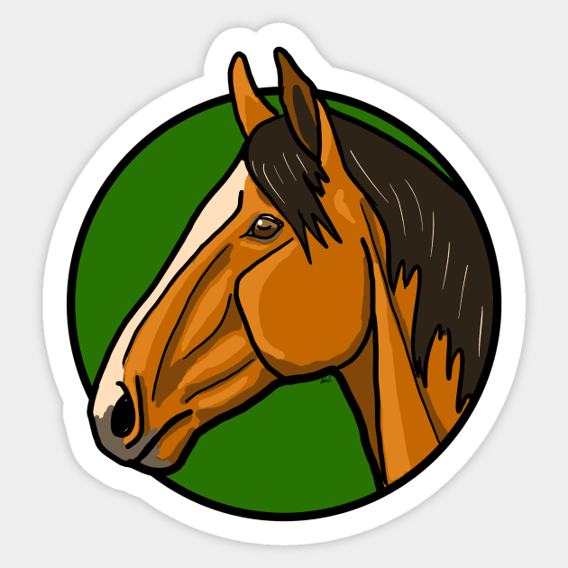 Horse head Sticker by Shyflyer